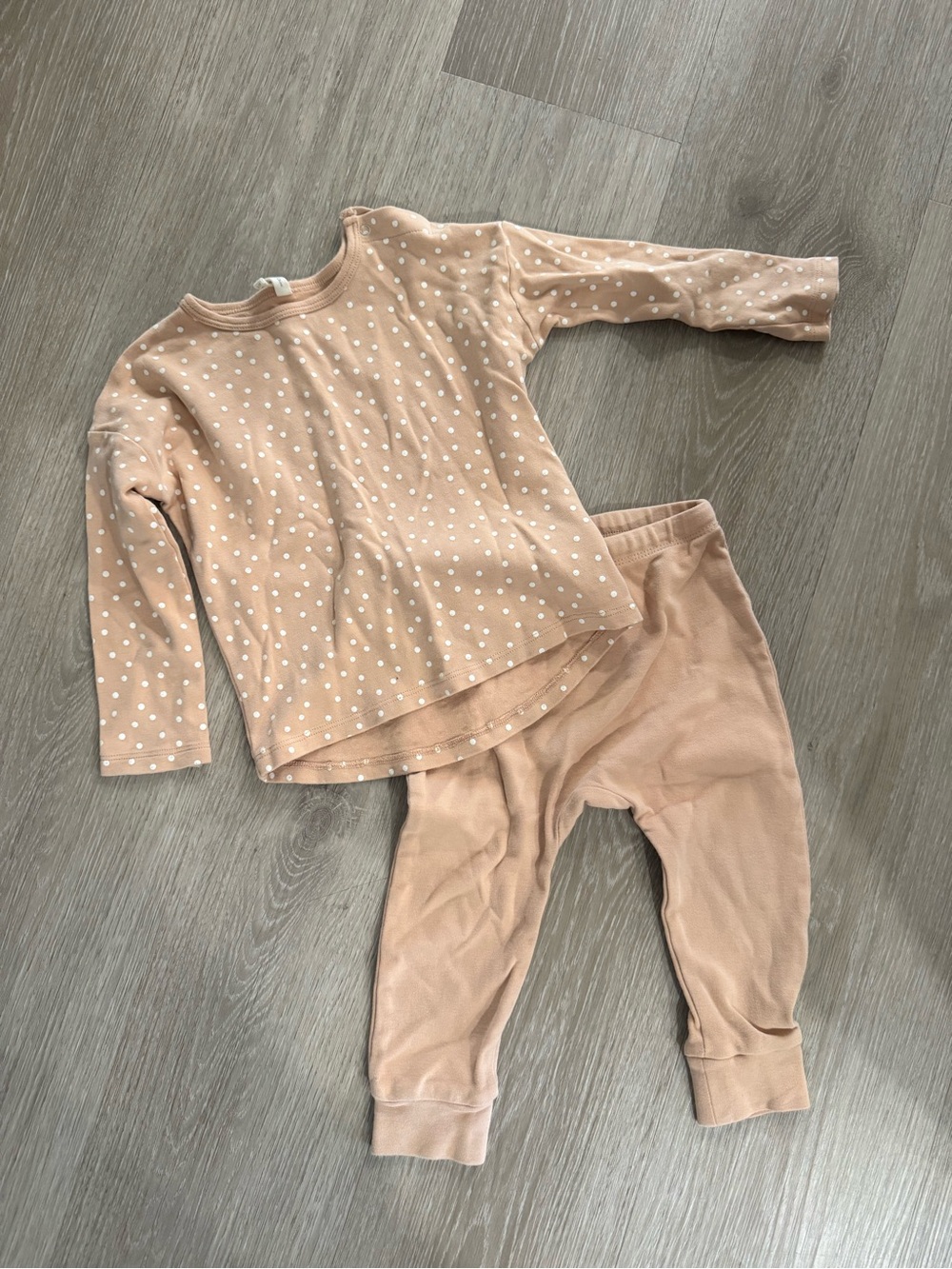 Quincy Mae Pink Polka Dot Kids Two-Piece Set